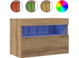 Syfax™ Mobile Tv Da Parete Rovere Artigianale 60 X 30 X 40 Cm