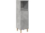 Syfax™ Armadietto Da Bagno Grigio Cemento 30X30X100 Cm In Truciolato