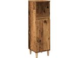 Syfax™ Armadietto Da Bagno Legno Antico 30X30X100 Cm In Truciolato