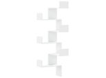 Syfax™ Scaffale Angolare Muro Bianco 45X45X147 Cm Legno Multistrato