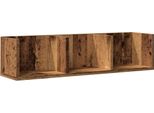 Syfax™ Scaffale Porta Cd A Parete Antico 75X18X18 Cm Legno Multistrato