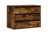 Syfax™ Cassettiera Angolare Rovere Fumo 80X41X58Cm Legno Multistrato