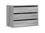 Syfax™ Cassettiera Angolare Grigio Sonoma 80X41X58Cm Legno Multistrato