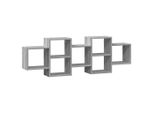 Syfax™ Mensola A Muro Grigio Sonoma 129X18X42 Cm In Truciolato