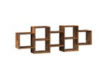 Syfax™ Scaffale A Parete Legno Vecchio 129X18X42 Cm In Truciolato