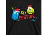 Monsters Inc - Felpa Con Cappuccio "Get Festive For Christmas"" Per Bambini TV22695 (128) (Navy)"
