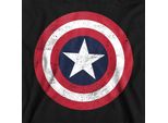 Capitan America - Felpa Con Cappuccio Per Bambini, Pullover TV22726 (116) (Navy)
