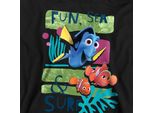 Alla Ricerca Di Nemo - Felpa Con Cappuccio "Fun, Sea, Surf"" Per Bambini TV22592 (128) (Nero)"