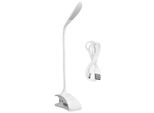 Lampada Da Tavolo A Led, 3 Livelli Di Luminosità, Risparmio Energetico, Protezione Per Gli Occhi, Lampada A Morsetto Con Collo D'oca Flessibile