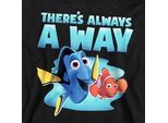 Finding Nemo - Felpa Con Cappuccio Per Bambini "There's Always A Way"" TV22662 (116) (Nero)"