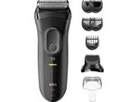 Braun Series 3 3000BT Nero/Grigio Rasoio