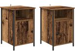 Syfax™ Armadio Da Notte 2 Pcs Legno Vecchio 40 X 42 X 60 Cm