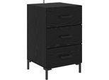 Syfax™ Armadio Da Notte Rovere Nero 40 X 40 X 66 Cm Legno Multistrato