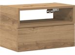 Syfax™ Comodino A Muro Rovere Artigianale 45X26X28,5 Cm