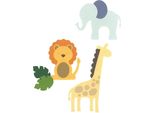 Sizzix Fustella Da Taglio Per Goffratura, Animali Dello Zoo Di Base Leone Elefante Giraffa