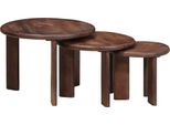 Syfax™ Tavoli Da Caffè Nido 3 Pcs Legno Di Mango Massello