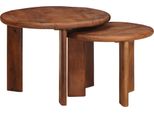 Syfax™ Tavoli Da Caffè Nido 2 Pcs Legno Di Mango Massello