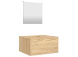 Syfax™ Set Mobili Da Bagno 2 Pz Rovere In Legno Multistrato
