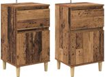 Syfax™ Armadio Da Notte 2 Pcs Legno Vecchio 40 X 35 X 70 Cm