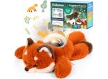 Kidiyana Peluche Con Ausilio Per Il Sonno Del Bambino, Peluche, Musica Per Il Sonno, Sensore Di Movimento E Pianto, Ricaricabile, Regalo Da 0 Mesi, Volpe