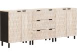 Syfax™ Credenza 3 Pcs Finitura Bianco Lavato 180 X 33 X 75 Cm