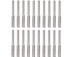 Set Per Affilare Catene Da 20 Pezzi Con Testa Di Affilatura, Lima Rotante E Utensile Di Affilatura, Colore Argento, 4 Mm