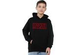 Marvel - Felpa Con Cappuccio Per Bambini, Pullover TV24044 (116) (Nero)
