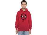 Spider-Man - Felpa Con Cappuccio "Graff Parker"" Per Bambini, Pullover TV24101 (116) (Rosso)"