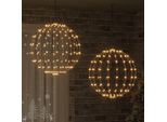 Vidaxl Sfera Con 384 Led 2 Pezzi Bianco Caldo 59,5 X 59,5 X 63 Cm Metallo