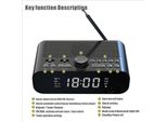 Radiosveglia Digitale Dab/Fm Con Riproduzione Bt In Streaming, Display Led Jumbo, Doppio Allarme, Batteria Ricaricabile Con Lunga Autonomia, Altoparlante/Woofer Hi-Fi