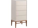 Chiffoniera Angel Cerdá In Legno Beige E Noce 7036