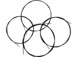 Corde Nere Per Ukulele-Ukulele-Uke, Materiale In Nylon, 4 Pezzi/Set (Cartolina Del Pacchetto, Consegna Casuale)