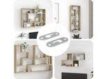 Vidaxl Gancio A Chiave 2 Pezzi Argento 45 X 16 X 3,5 Mm Ferro