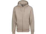 Awdis - Felpa Con Cappuccio E Zip Integrale Da Uomo PC5104 (Xl) (Grigio Pietra)