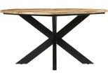 Syfax™ Tavolo Da Pranzo Ø150X76 Cm In Legno Grezzo Massello Di Mango