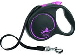 Flexi - Guinzaglio Per Cani, Logo VP10710 (XS-3 M) (Nero/Rosa)