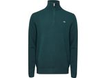 Gant - Felpa Da Uomo Con Zip Corta, Misto Lana GT11892 (L) (Verde)