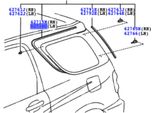 Toyota Rav4 Guarnizione Lunotto Posteriore 62716-42010 Oe