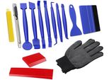 Inf Kit Spatola Per Pellicole Auto 11 Pz - Applicazione Vinile E Oscuramento Vetri Blu