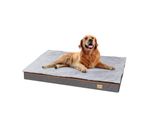 Fativo Cuccia Per Cani Impermeabile 120×90×10Cm – Materasso Ortopedico Per Cani Con Rivestimento Sfoderabile E Lavabile, Memory Foam & Coperta, Xxl