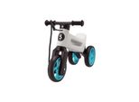 Teddies Reflector Funny Wheels Rider Supersport Bianco/Turchese 2In1+Cinturino, Superiore.