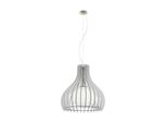 Eglo 96211 Tindori Lampada A Sospensione Ø 50Cm Nichel Opaco Bianco