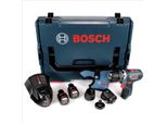 Bosch Power Tools Avvitatore A Batteria Gsr 12V-15 Fc, 2 Batterie Gba 12V 2,0 Ah, 4 Accessori In L-BOXX