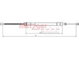 Cavo Freno Di Stazionamento Freno A Tamburo Posteriore Sinistro Metzger Per CitroËN Xsara