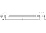 Tubo Freno 396Mm Metzger Per Ford Focus Ii