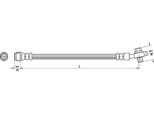 Tubo Freno 431Mm Metzger Per Vw Touareg (7LA)