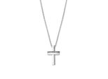 Lotus LS1984/1/1 Collana Da Uomo A Croce In Acciaio Inox Argento Nero 50 Cm