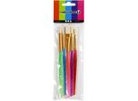 Creativ Company Cc Colortime Set Di Pennelli Per Bambini 5 Pezzi, Tondi E Piatti