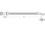 Tubo Freno Posteriore Metzger Per Toyota Avensis T25 Estate Notchback