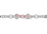 Tubo Freno 600Mm Metzger Per Alfa Romeo 166